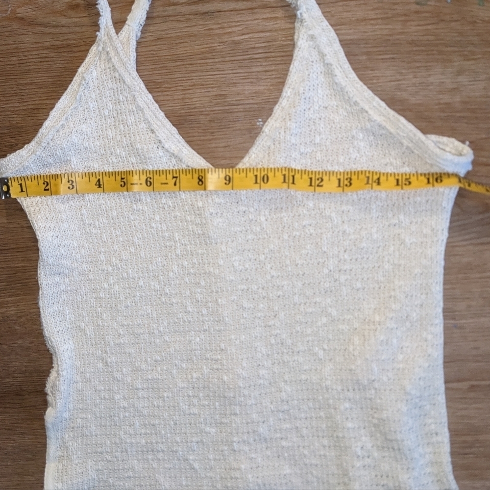 Free People NWOT Don't Go Top sz XS Textured Cream Knit​​ - Picture 14 of 14